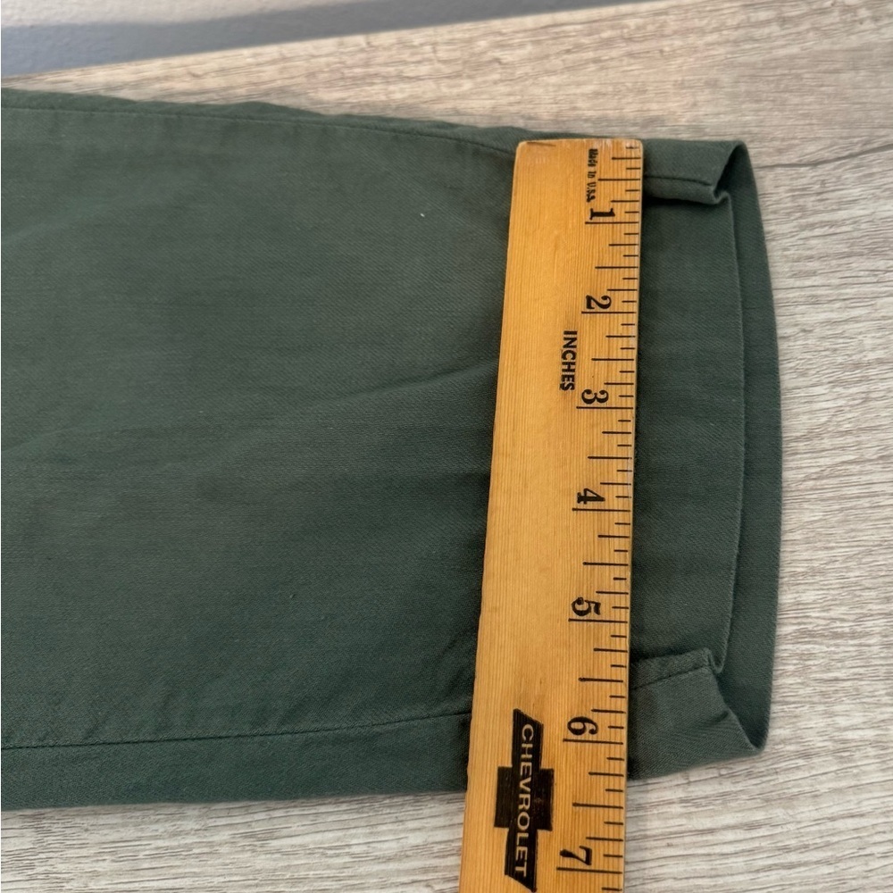 EILEEN FISHER Soft Organic Cotton Twill Drawstring Cropped Pants Relaxed Large - Picture 7 of 10